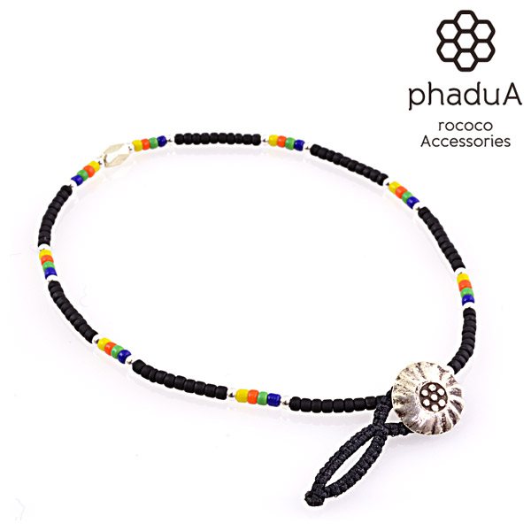 【50%OFF】phaduA (パ・ドゥア) アンクレット ネイティブビーズ カレンシルバー