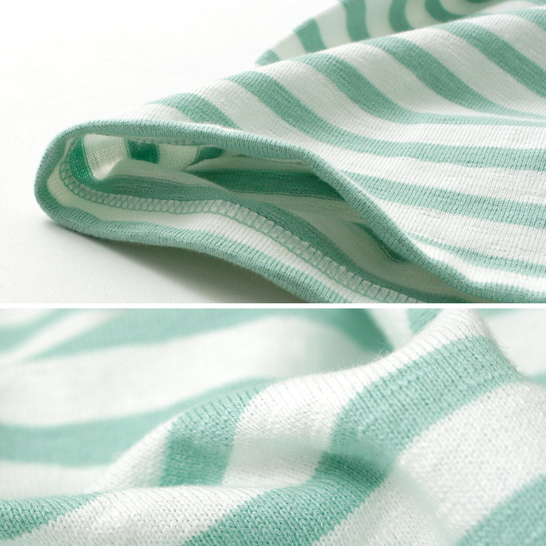 【20%OFF】TIEASY(ティージー) HDCS ボートネック 半袖 ボーダーバスク シャツ