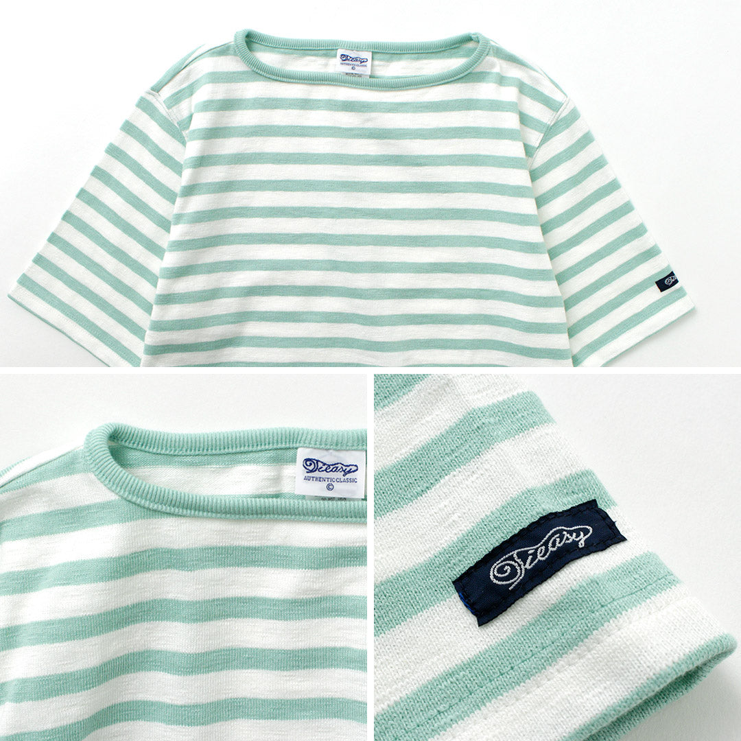 【20%OFF】TIEASY(ティージー) HDCS ボートネック 半袖 ボーダーバスク シャツ