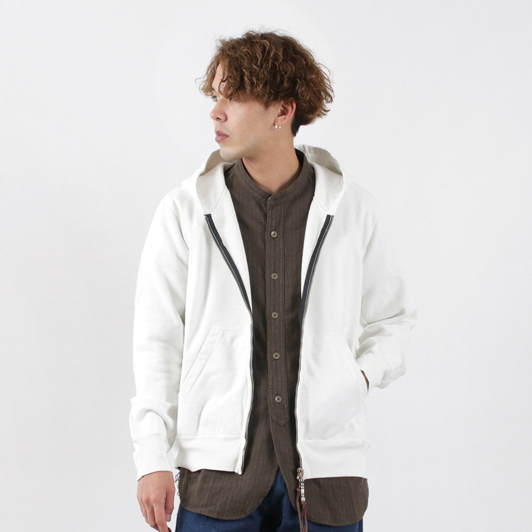 【30%OFF】REMI RELIEF(レミレリーフ) カラー別注 SP加工 裏毛 ZIPパーカー 2023年モデル