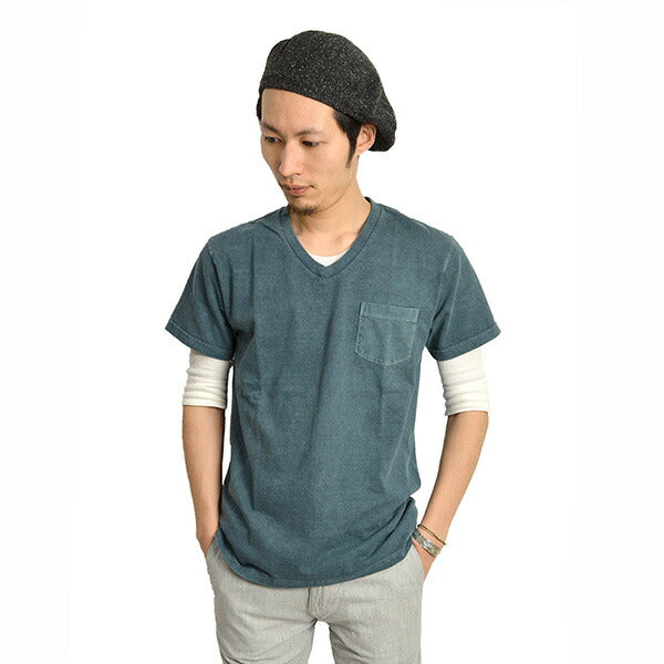 GOOD ON(グッドオン) ショートスリーブ Vネック ポケットTシャツ