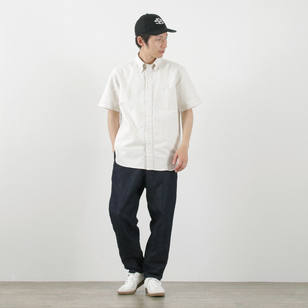 ROCOCO(ロココ) アメリカンオックス クラシックボタンダウンシャツ 半袖