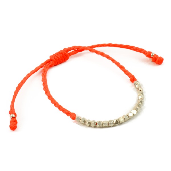 phaduA(パ・ドゥア) カレンシルバー ビーズ ワックスコード ブレスレット