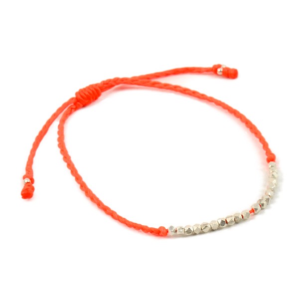 【30%OFF】phaduA(パ・ドゥア) カレンシルバー ビーズ ワックスコード アンクレット