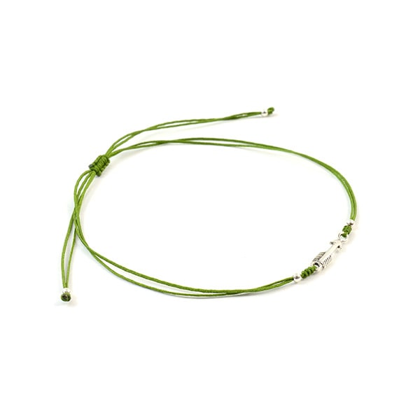 【50%OFF】CHALISA T..(チャリッサ・ティー) アローシルバー ノッティングコード アンクレット