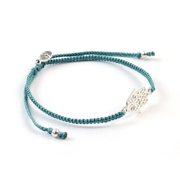 【50%OFF】CHALISA T..(チャリッサ・ティー) ハムサハンド ノッティングコード ブレスレット