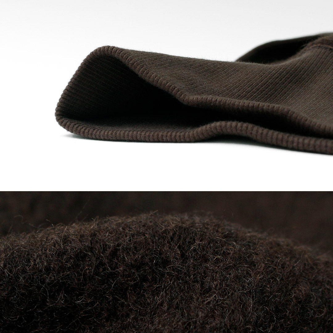 【30%OFF】RE MADE IN TOKYO JAPAN(アールイー) クラシックウール ジップパーカー メンズ 長袖 ラグランスリーブ 縮絨 ウールニット 日本製 2517A-CT CLASSIC WOOL ZIP PARKA【セール】