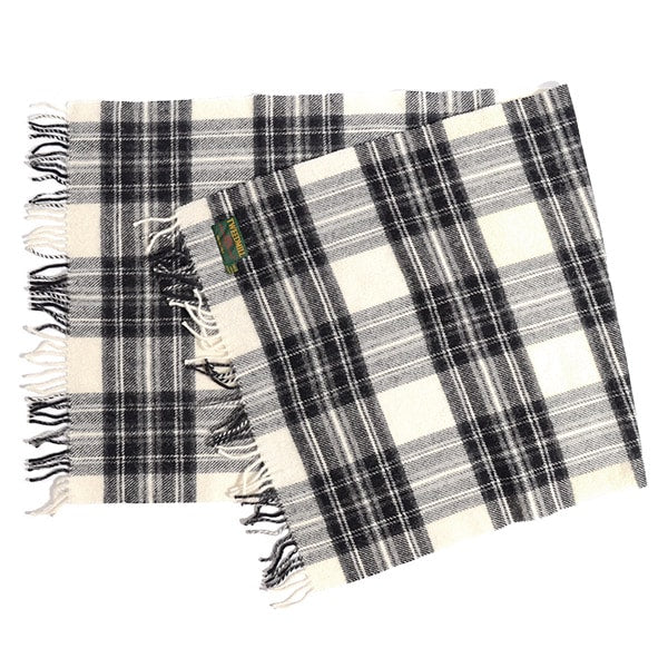 TWEED MILL(ツイードミル) 76×175 タータンチェック ブランケット ウールニーラグ