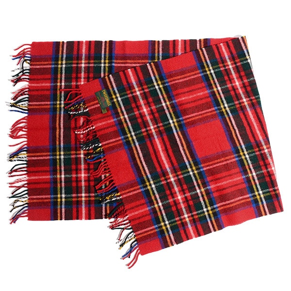 TWEED MILL(ツイードミル) 76×175 タータンチェック ブランケット ウールニーラグ