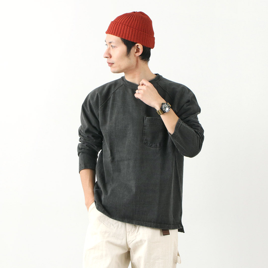 GOOD ON(グッドオン) カラー別注 ヘビー ラグラン ポケット Tシャツ ロングスリーブ