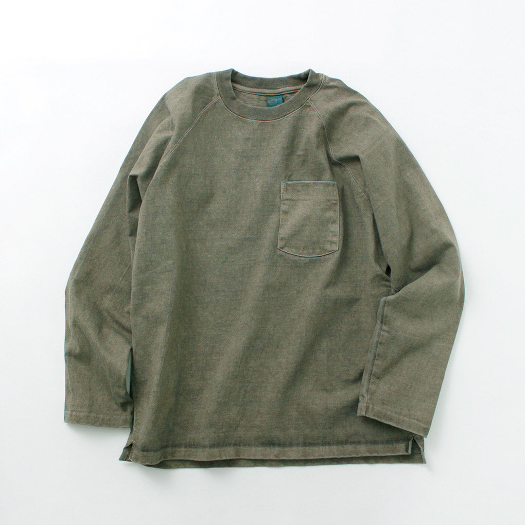 GOOD ON(グッドオン) カラー別注 ヘビー ラグラン ポケット Tシャツ ロングスリーブ