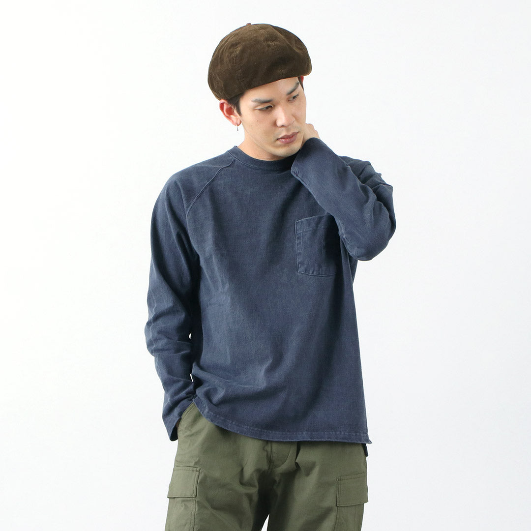 GOOD ON(グッドオン) カラー別注 ヘビー ラグラン ポケット Tシャツ ロングスリーブ