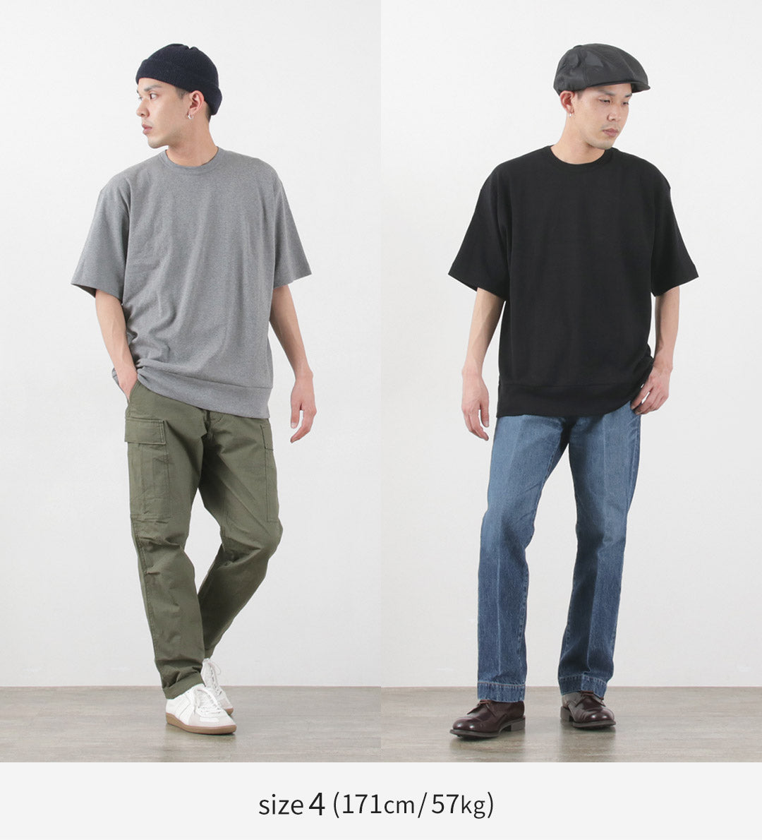 GICIPI(ジチピ) トーンノ フライス リラックスフィット クルーネック Tシャツ