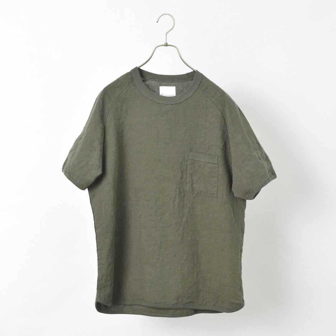 RE MADE IN TOKYO JAPAN(アールイー) フレンチリネンTシャツ