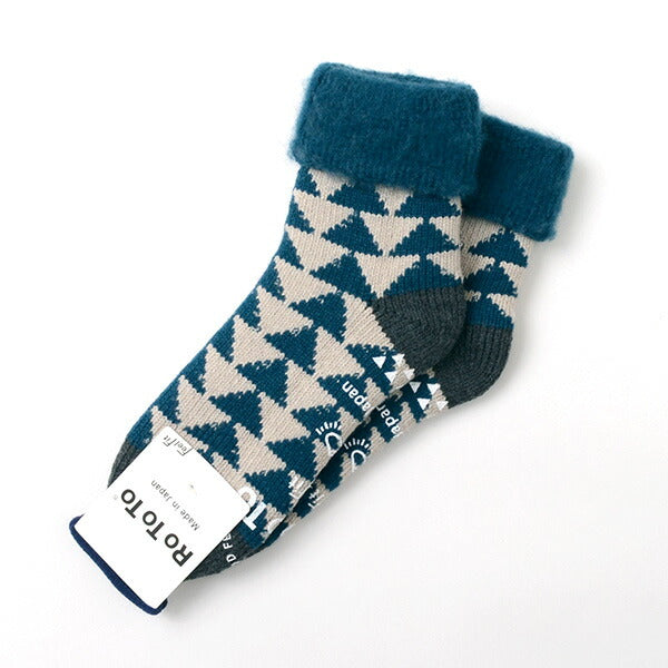 ROTOTO(ロトト) R1179 コンフィルームソックス”サンカク”