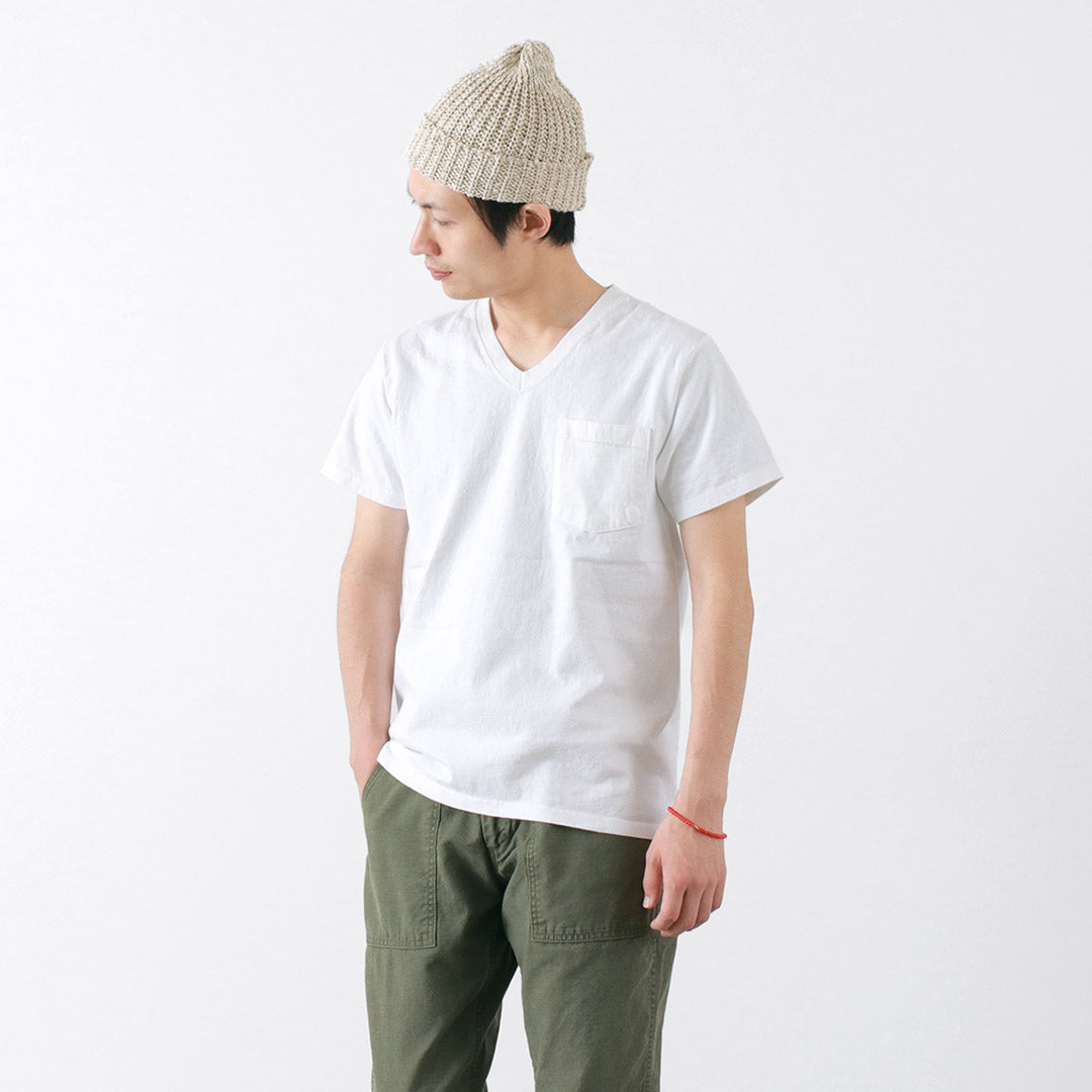 【30%OFF】GOODWEAR(グッドウェア) カラー別注 ショートスリーブ Vネック ポケット Tシャツ