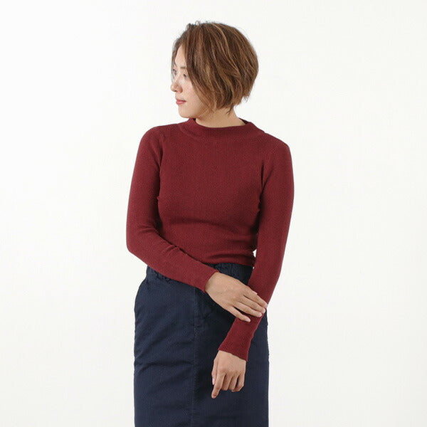 TUMUGU(ツムグ) コットン リブニット ハイネック