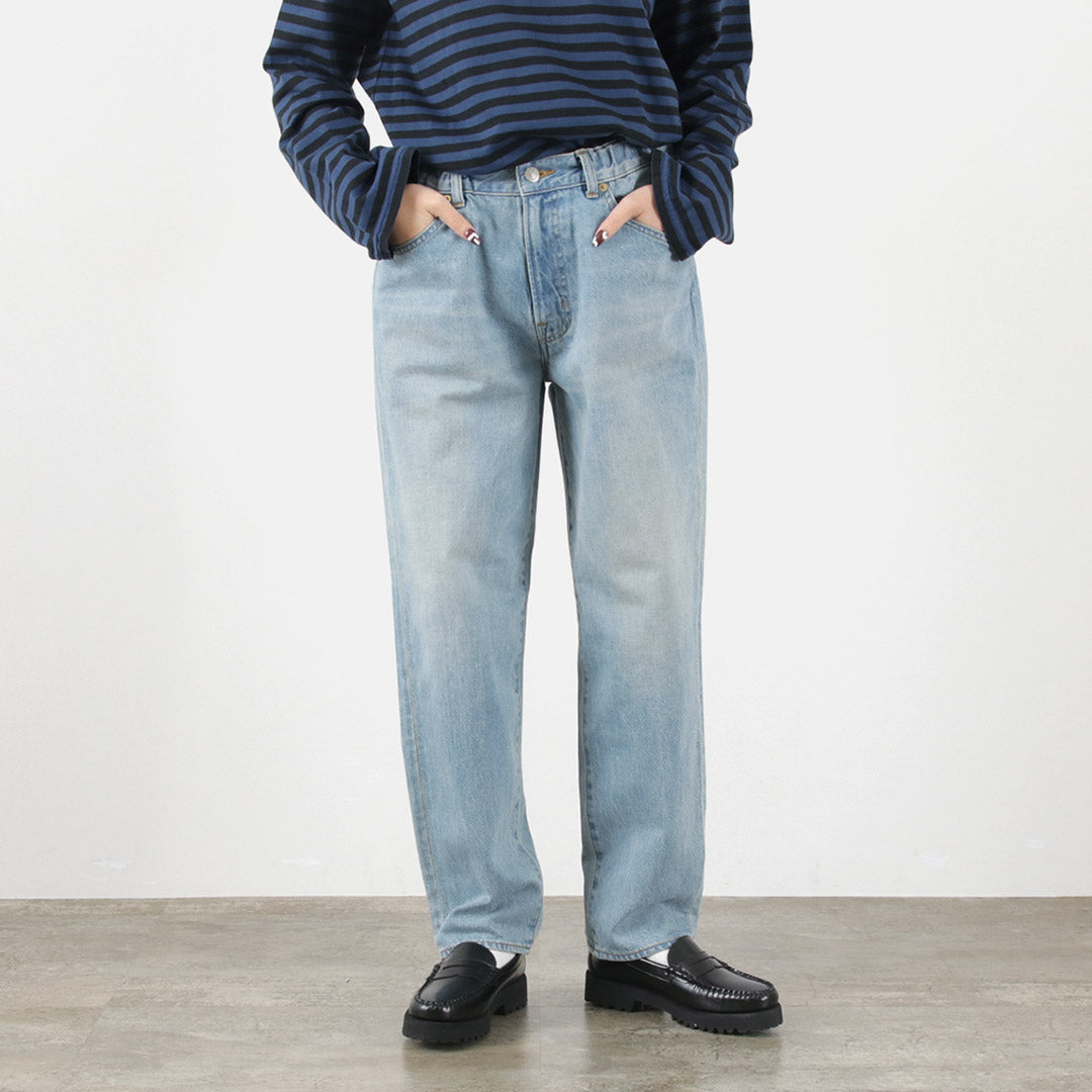 HARVESTY(ハーベスティ) ビッグ デニムパンツ ユーズドウォッシュ 11ozオールドデニム