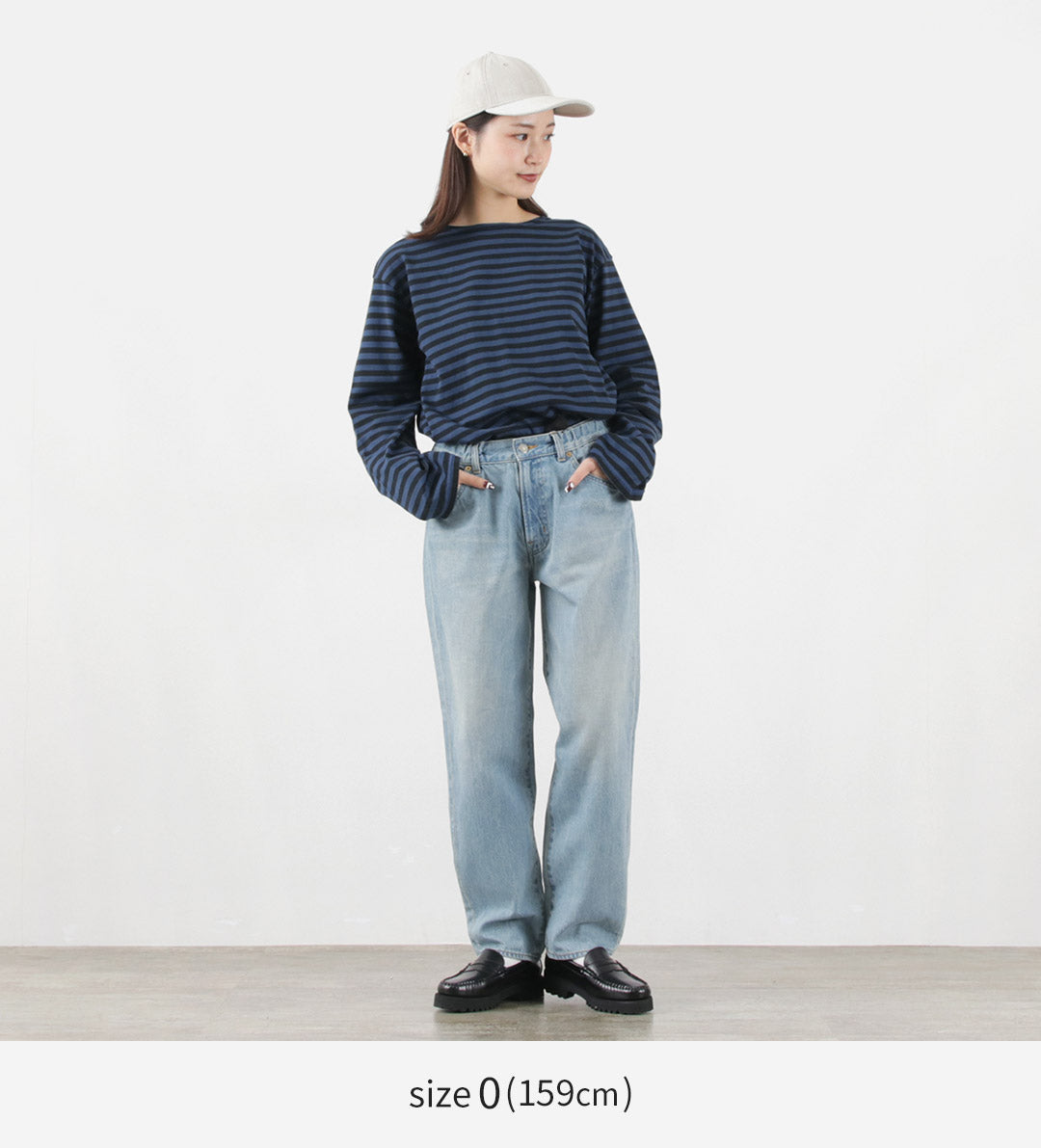 HARVESTY(ハーベスティ) ビッグ デニムパンツ ユーズドウォッシュ 11ozオールドデニム