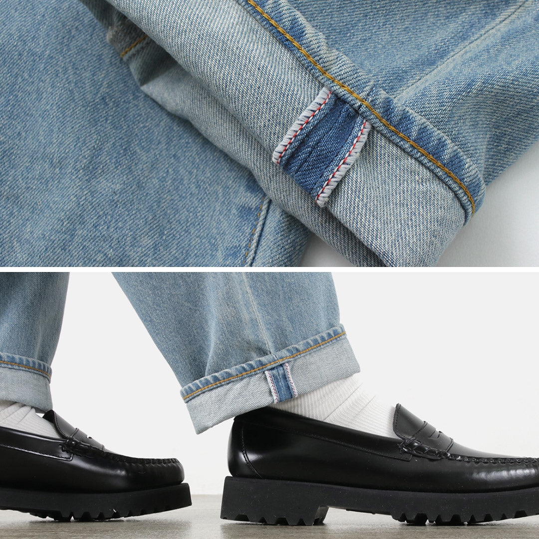 HARVESTY(ハーベスティ) ビッグ デニムパンツ ユーズドウォッシュ 11ozオールドデニム
