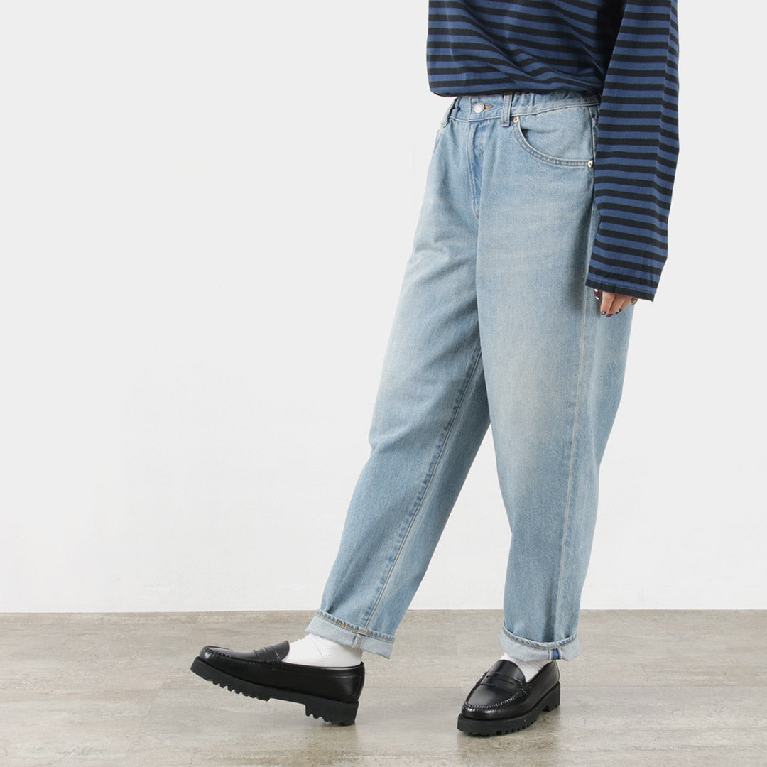 HARVESTY(ハーベスティ) ビッグ デニムパンツ ユーズドウォッシュ 11ozオールドデニム