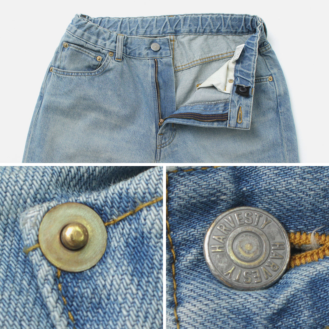 HARVESTY(ハーベスティ) ビッグ デニムパンツ ユーズドウォッシュ 11ozオールドデニム