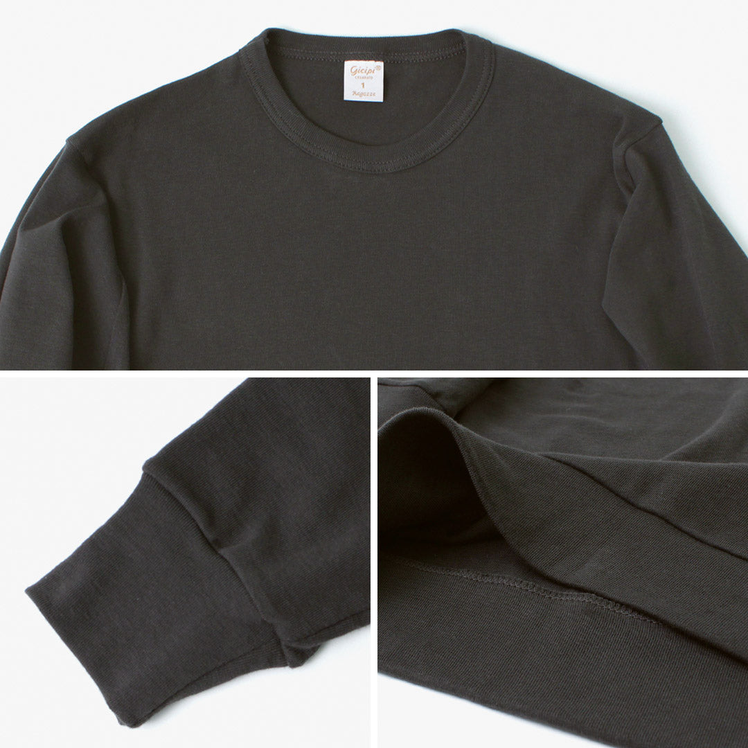 GICIPI(ジチピ) ザッフィ?ロ 9分袖 クルーネック ロングスリーブカットソー