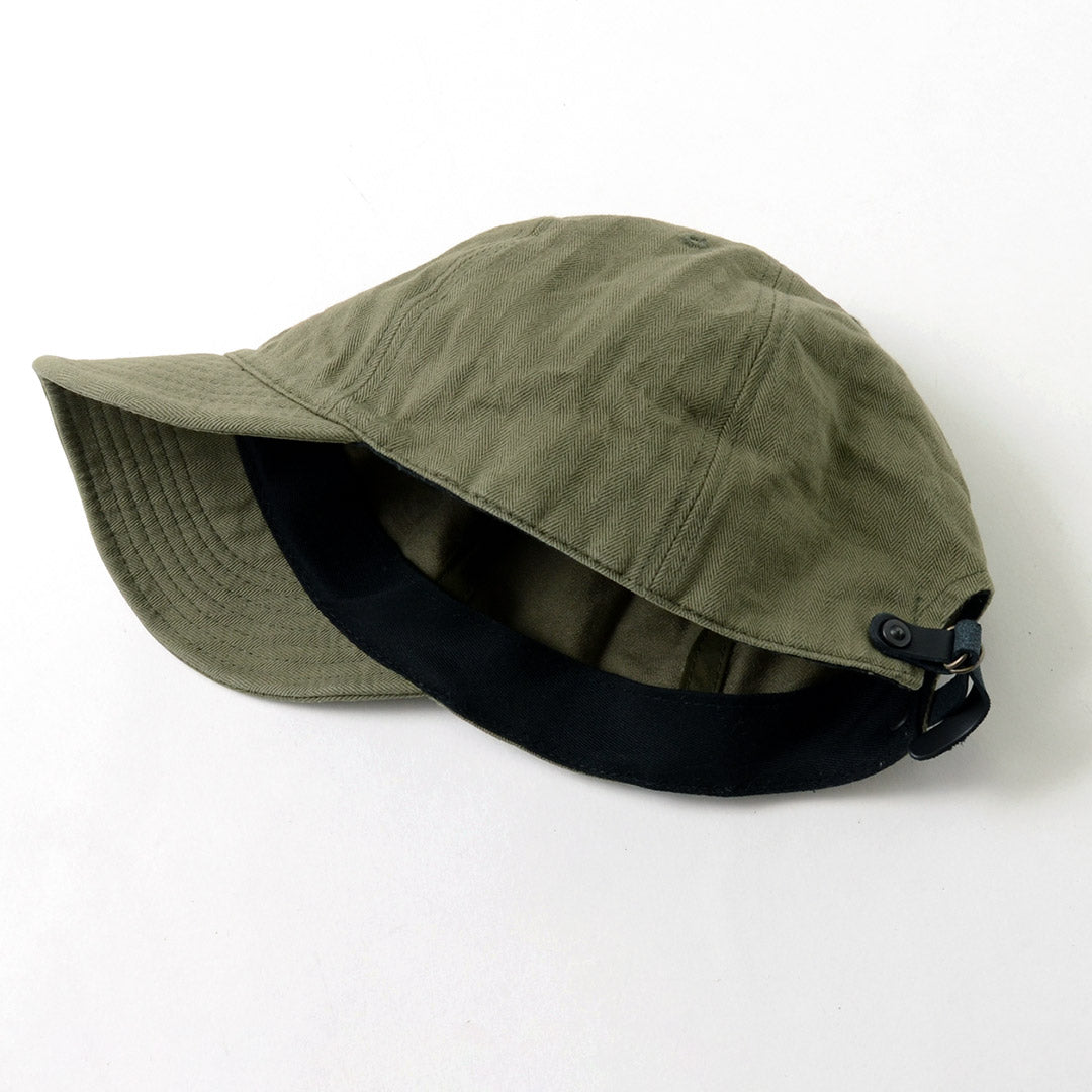 HIGHER(ハイアー) ヴィンテージ ヘリンボン キャップ