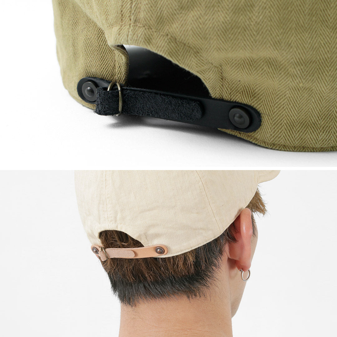 HIGHER(ハイアー) ヴィンテージ ヘリンボン キャップ