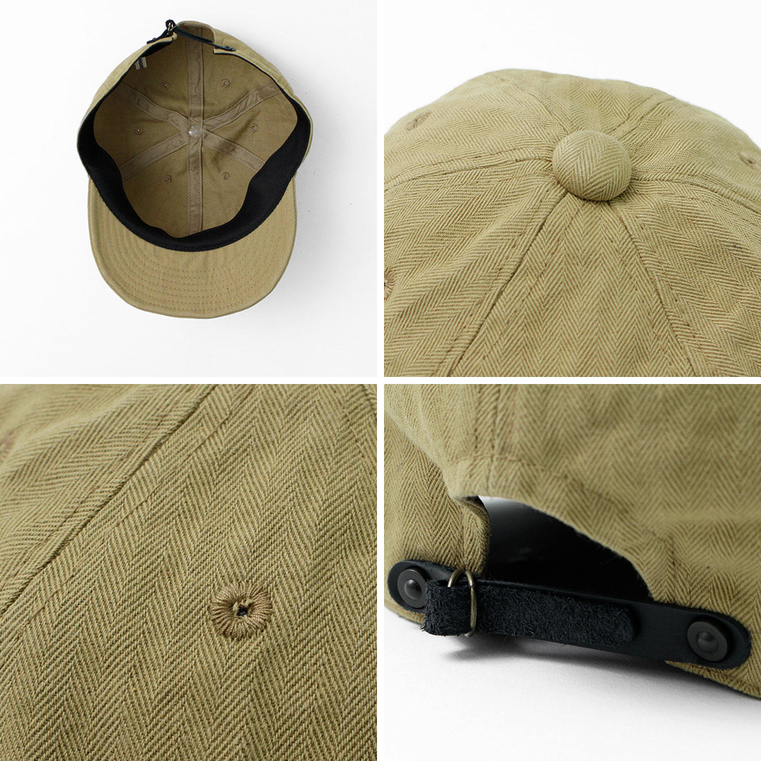 HIGHER(ハイアー) ヴィンテージ ヘリンボン キャップ