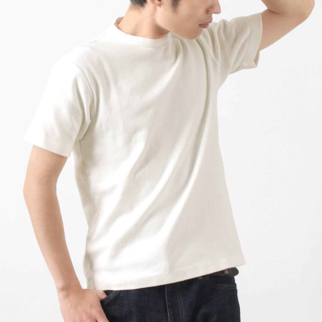 BARNS(バーンズ) カラー別注 ヘビースパンフライス 半袖Tシャツ