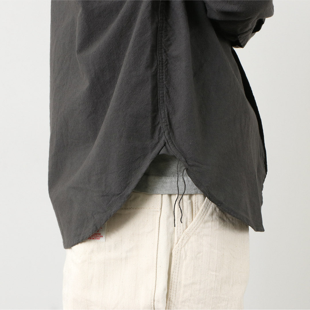 FOB FACTORY(FOBファクトリー) F3464 ダイ バンドカラー シャツ