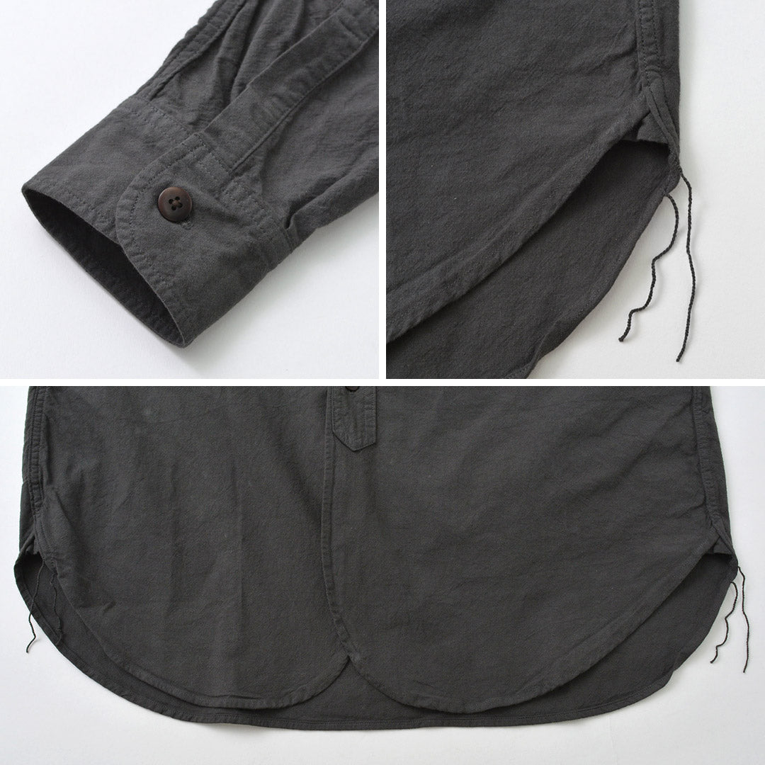 FOB FACTORY(FOBファクトリー) F3464 ダイ バンドカラー シャツ