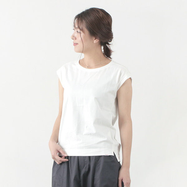 【50%OFF】VINCENT ET MIREILLE(ヴァンソン エ ミレイユ) バックラウンド フレンチスリーブ Tシャツ / レディース / 日本製 / シンプル / カジュアル / VM201BS12042 / BACK ROUND FRENCH SLEEVE TEE【セール】