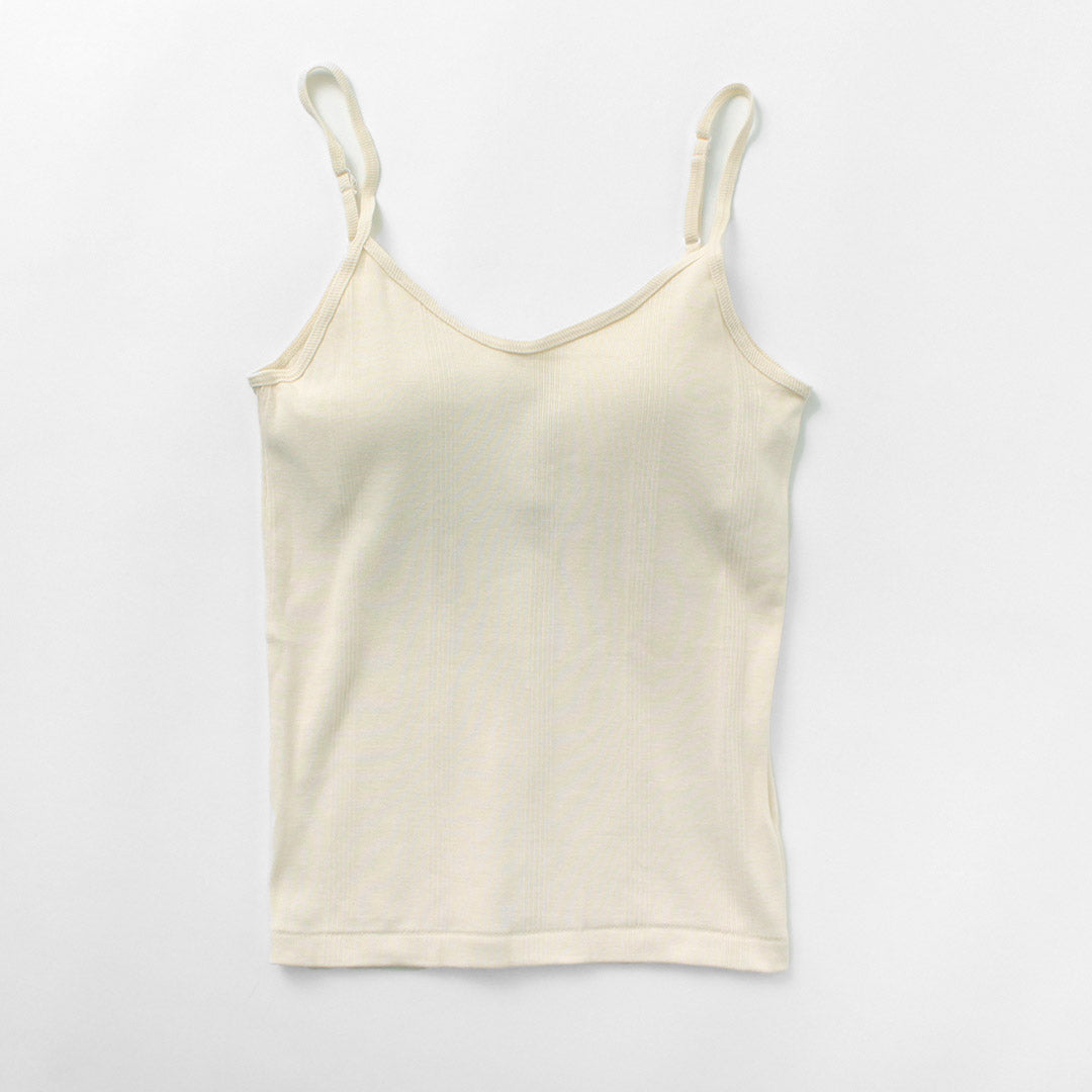 【20%OFF】ROBERT P.MILLER(ロバートピーミラー) パネルリブ カップ キャミ