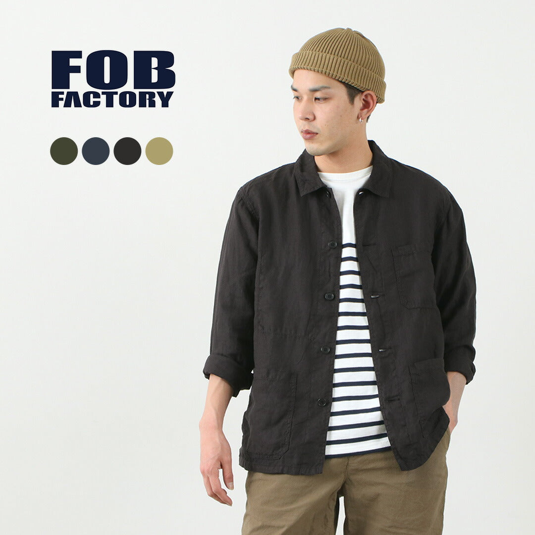 FOB FACTORY(FOBファクトリー) F2413 ヘンプシャツ ジャケット