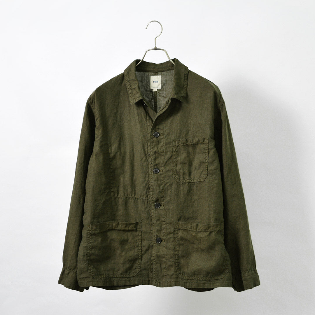FOB FACTORY(FOBファクトリー) F2413 ヘンプシャツ ジャケット