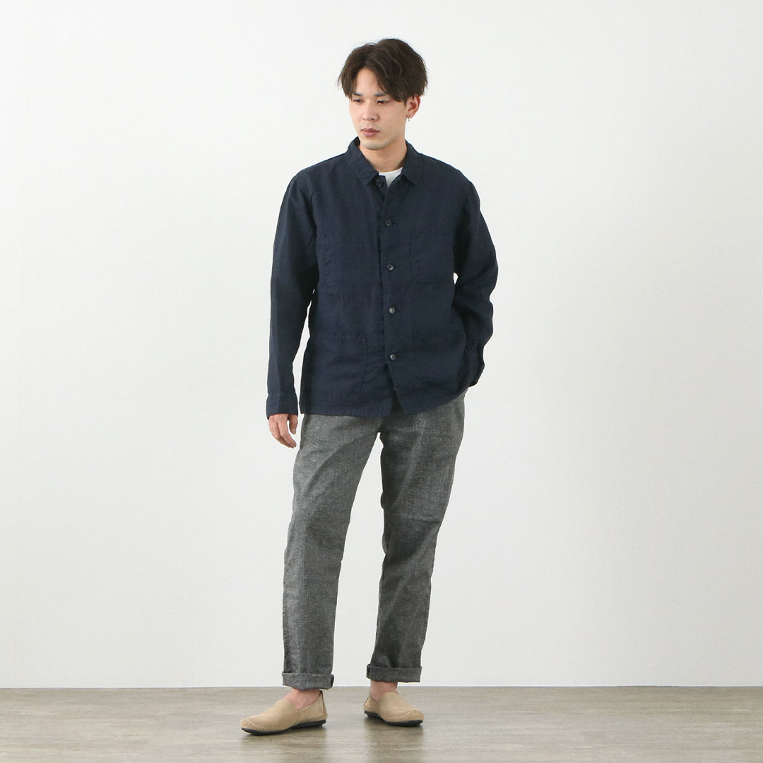 FOB FACTORY(FOBファクトリー) F2413 ヘンプシャツ ジャケット