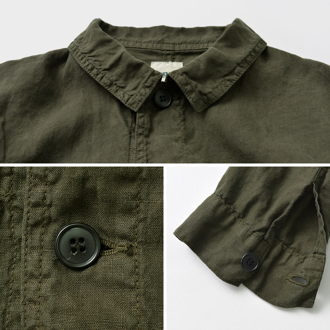 FOB FACTORY(FOBファクトリー) F2413 ヘンプシャツ ジャケット