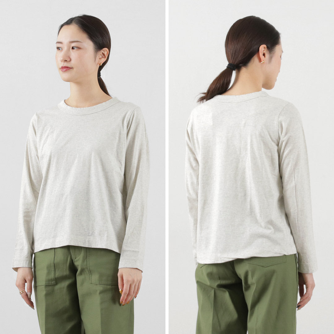 LAITERIE(レイトリー) ふわふわ天竺 長袖Tシャツ