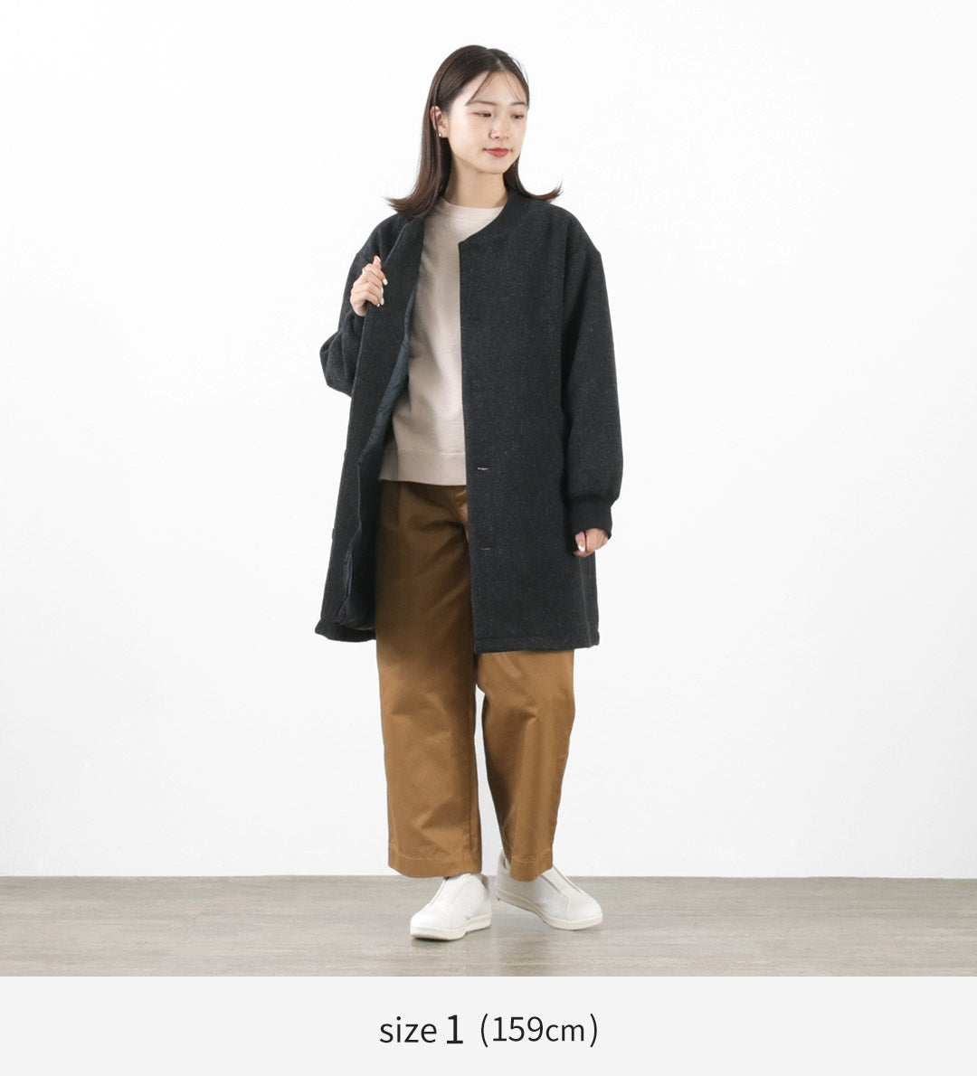 【30%OFF】HAVE A GOOD DAY(ハブアグッドデイ)hgd-156 リブカラー ウール コート