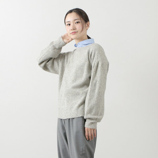 【50%OFF】MAO MADE(マオメイド) ボリューム スリーブ 2WAY プルオーバー ニット / レディース / カーディガン / ゆったり / ふんわり / レイヤード / フォックス ウール / 151119【セール】