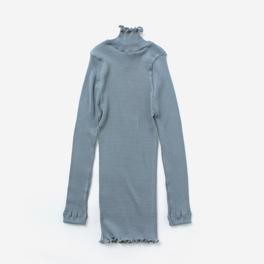 GICIPI(ジチピ) オーロ ハイネック 7分袖 リブ カットソー