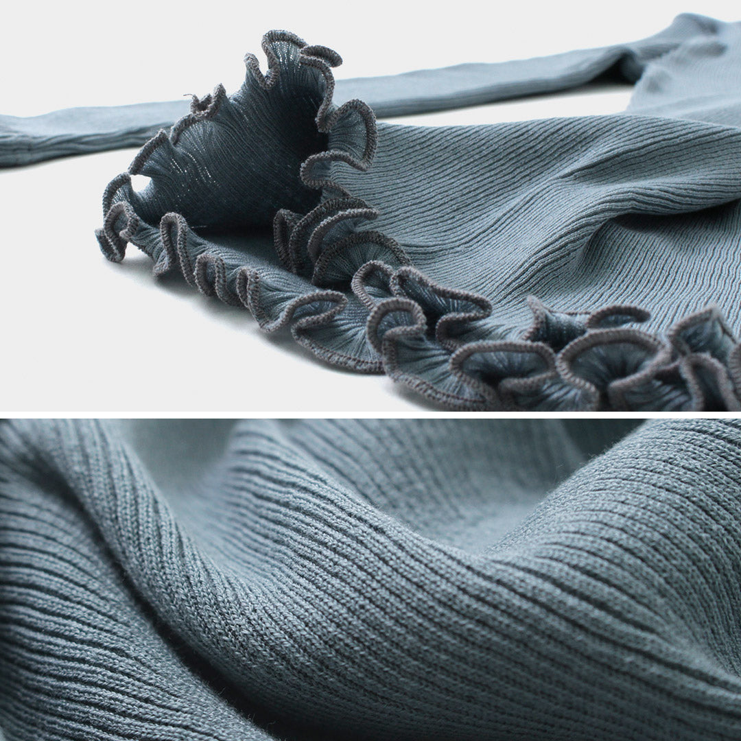 GICIPI(ジチピ) オーロ ハイネック 7分袖 リブ カットソー