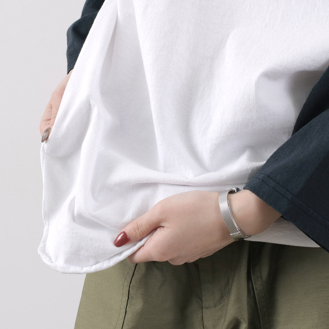 WALLA WALLA SPORT(ワラワラスポーツ) 七分袖 2トーン ベースボール Tシャツ