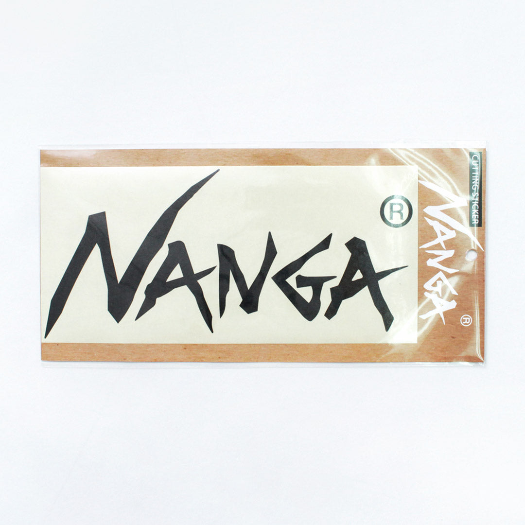 NANGA（ナンガ） ロゴ カッティング ステッカー L / シール / 切り抜き / 耐水 耐光 / 日本製 / 大きめ / アウトドア /  LOGO CUTTING STICKER (L)