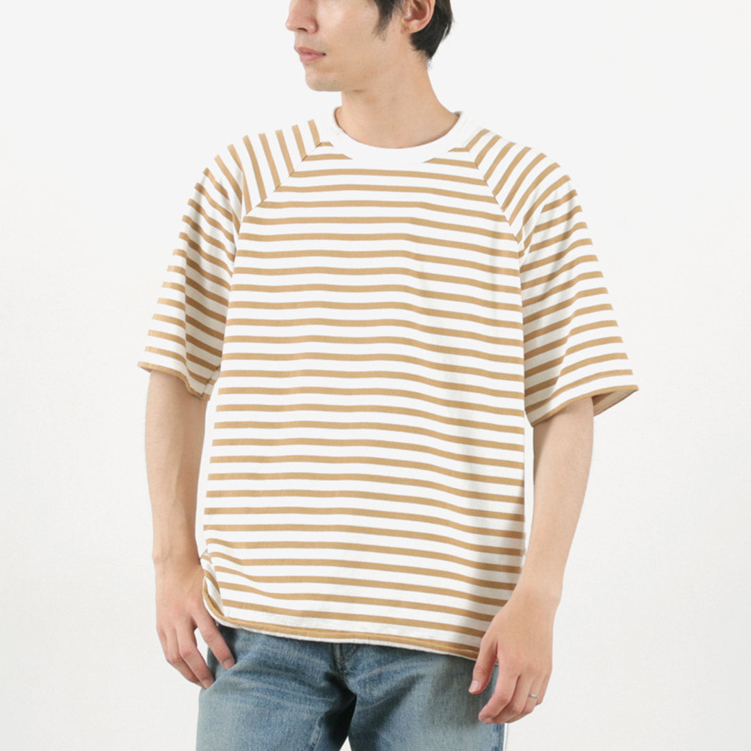 【30%OFF】HAVE A GOOD DAY(ハブアグッドデイ) ボーダー ルーズショートスリーブTシャツ