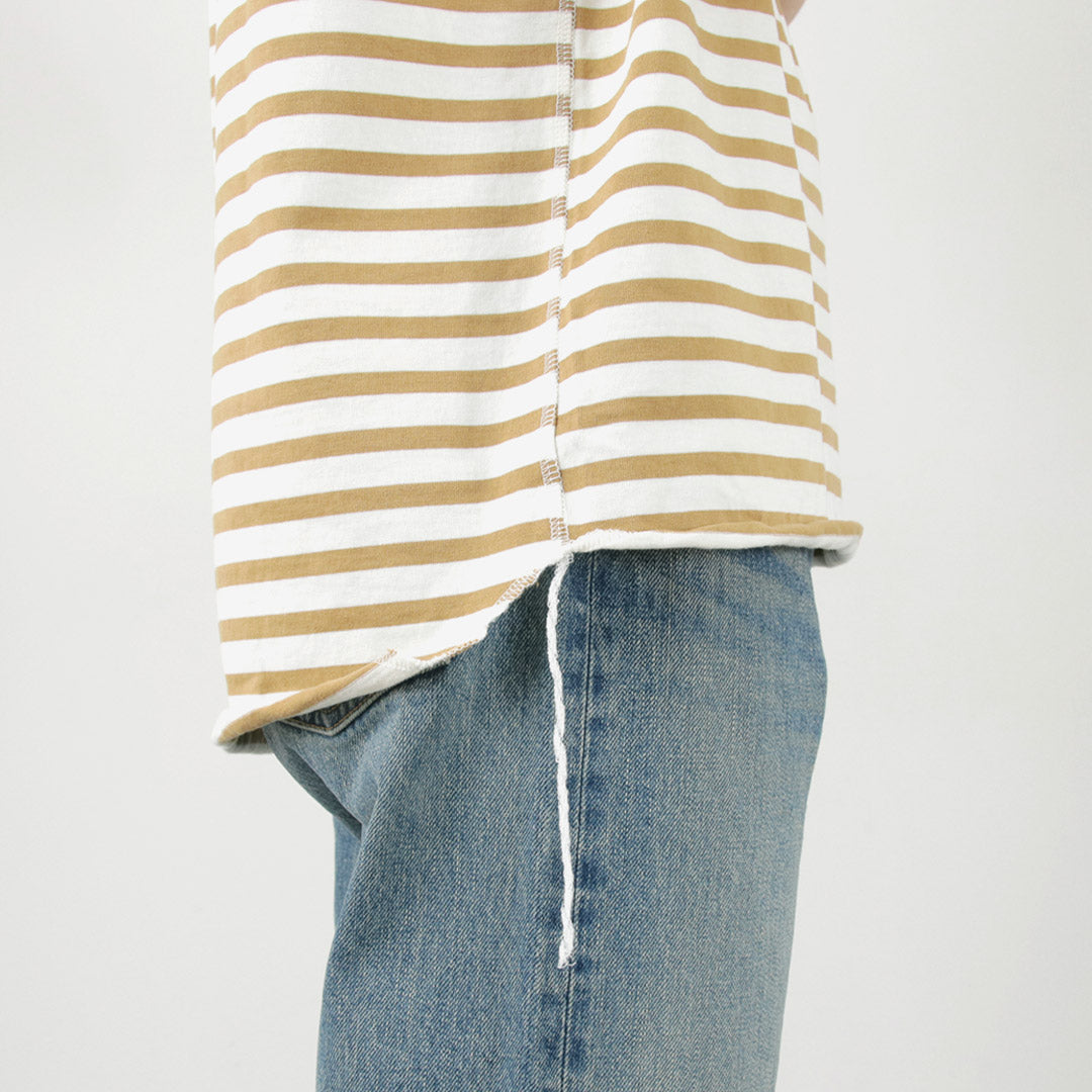 【30%OFF】HAVE A GOOD DAY(ハブアグッドデイ) ボーダー ルーズショートスリーブTシャツ