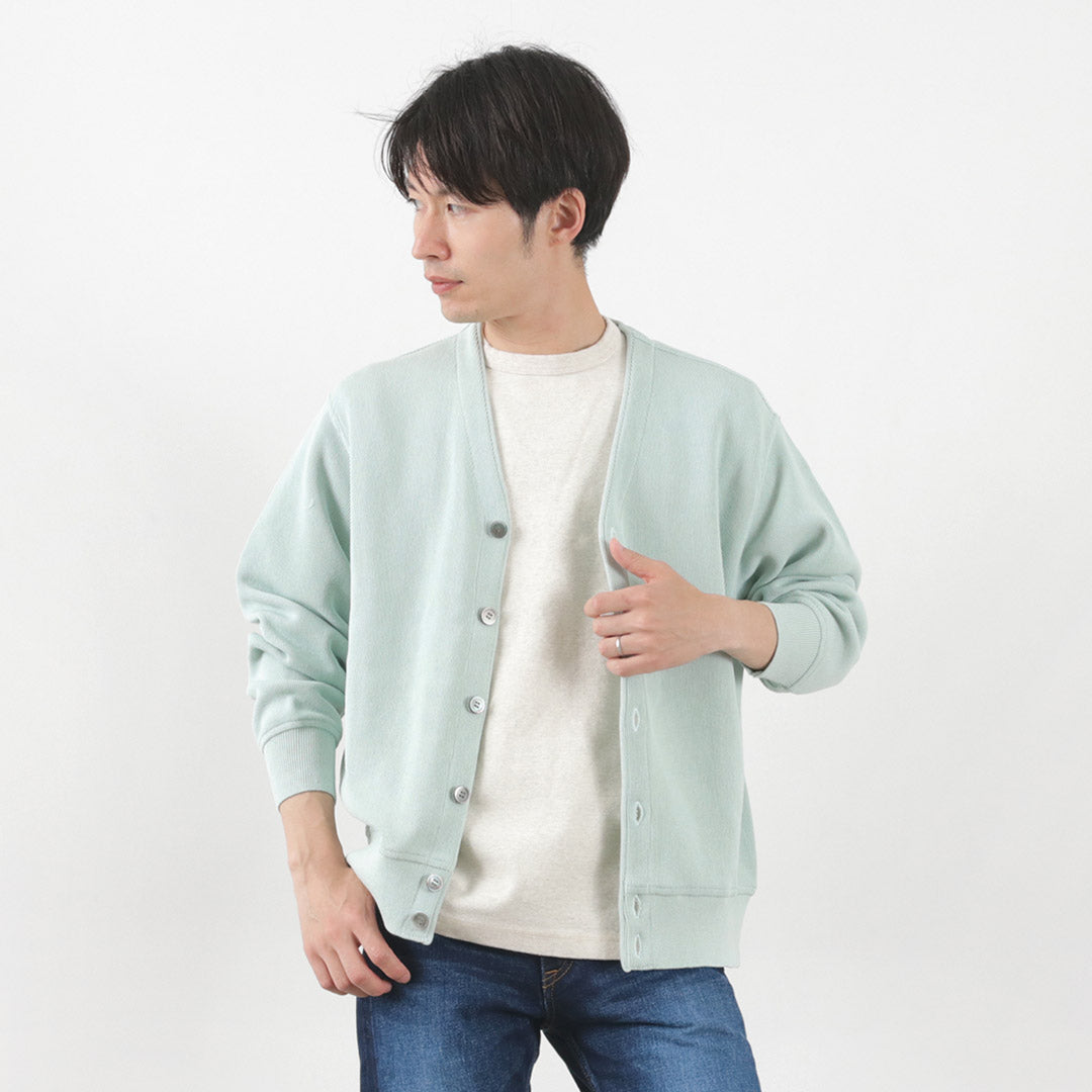 YONETOMI NEW BASIC(ヨネトミニューベーシック) カラー別注 ギマコットン カーディガン