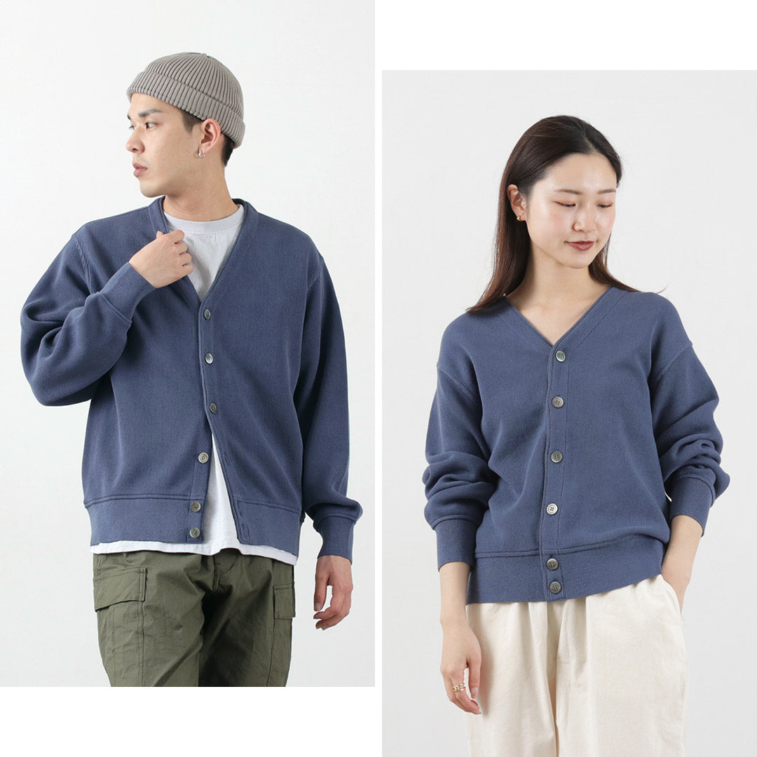 YONETOMI NEW BASIC(ヨネトミニューベーシック) カラー別注 ギマコットン カーディガン